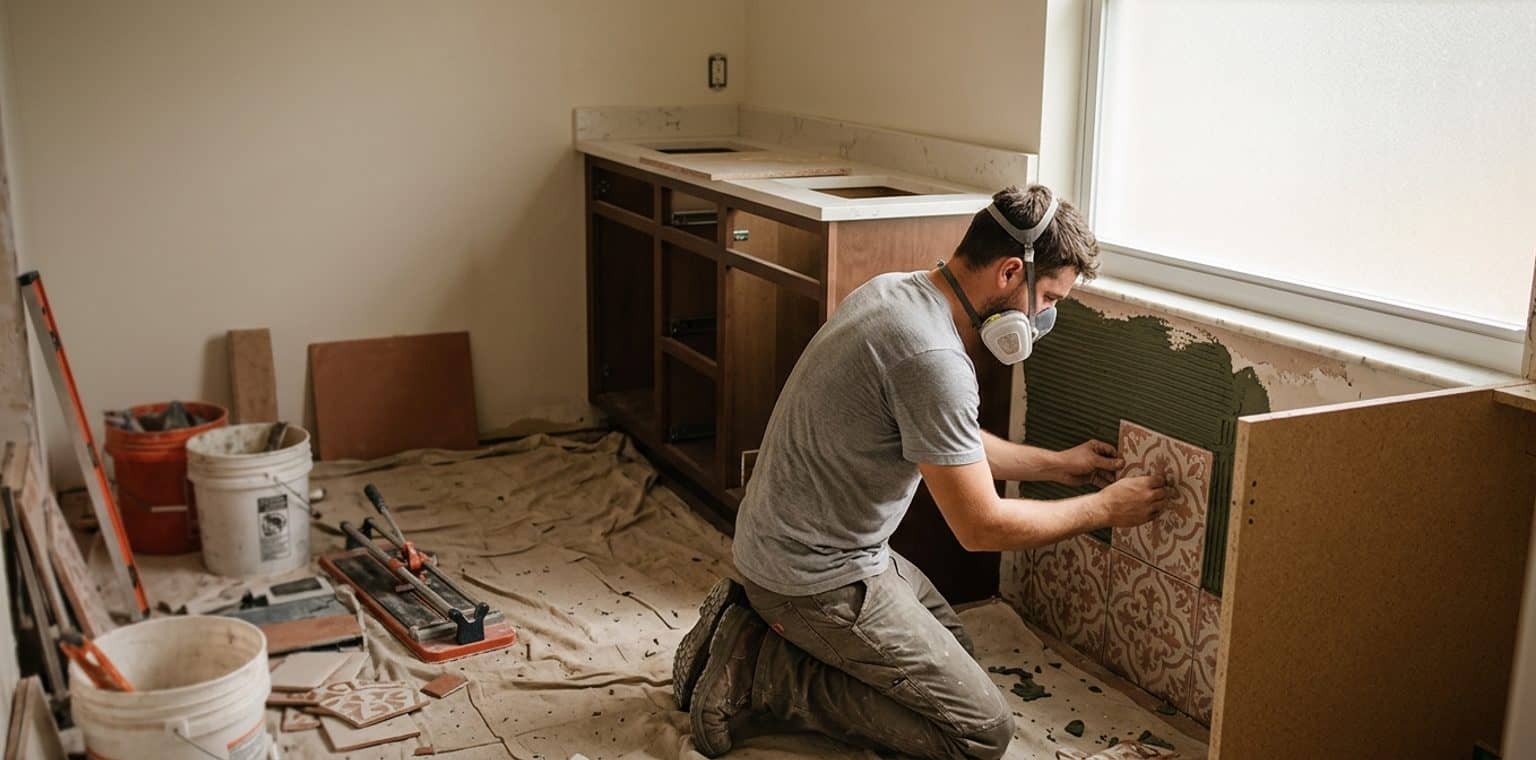 A bathroom remodeling job in Tampa