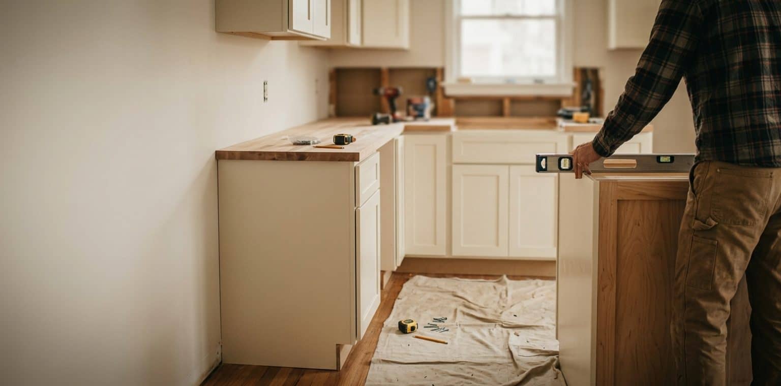 A kitchen remodeling job in Atlanta