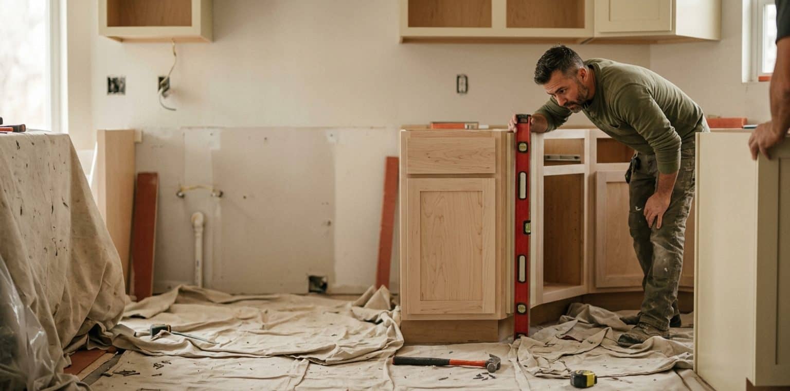 A kitchen remodeling job in Austin