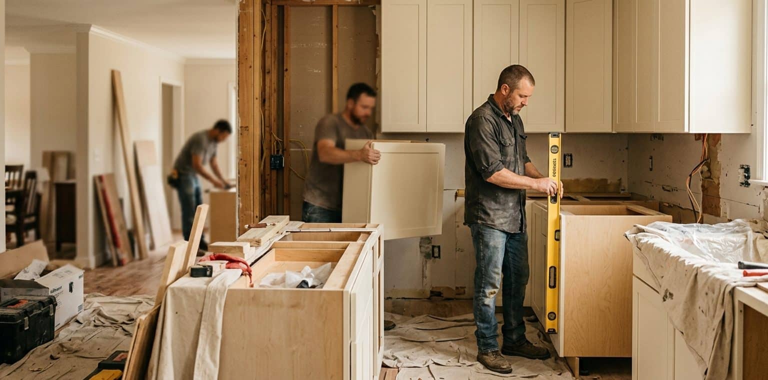 A kitchen remodeling job in Charlotte