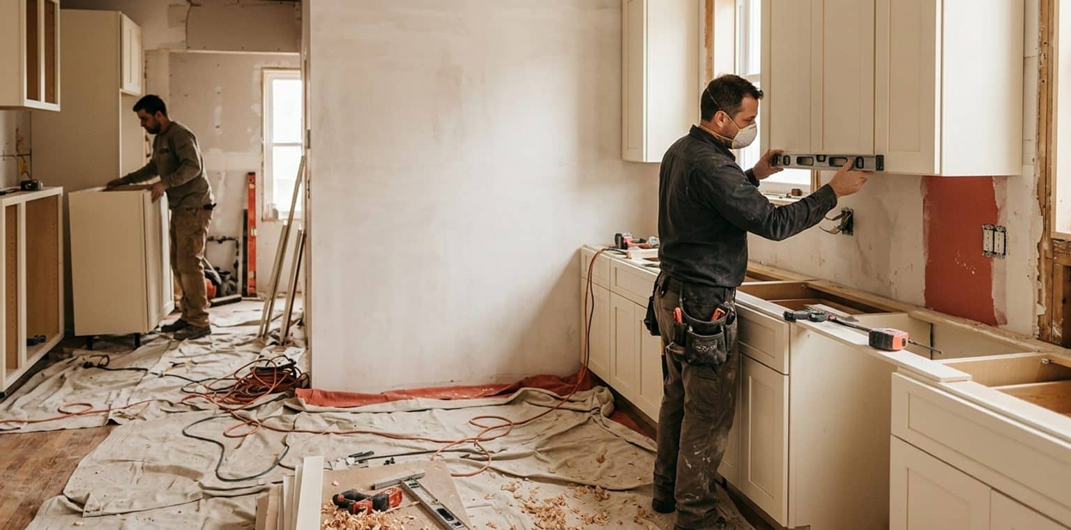 A kitchen remodeling job in Chicago