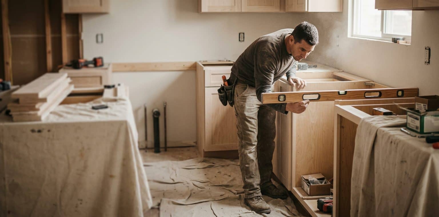 A kitchen remodeling job in Dallas