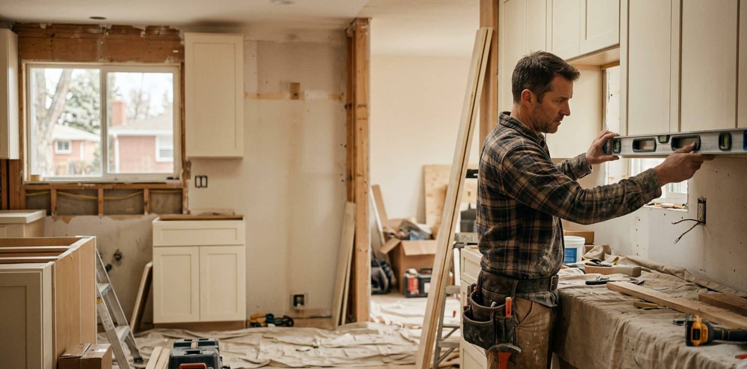 A kitchen remodeling job in Denver