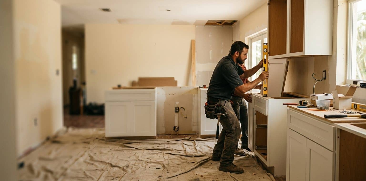 A kitchen remodeling job in Miami