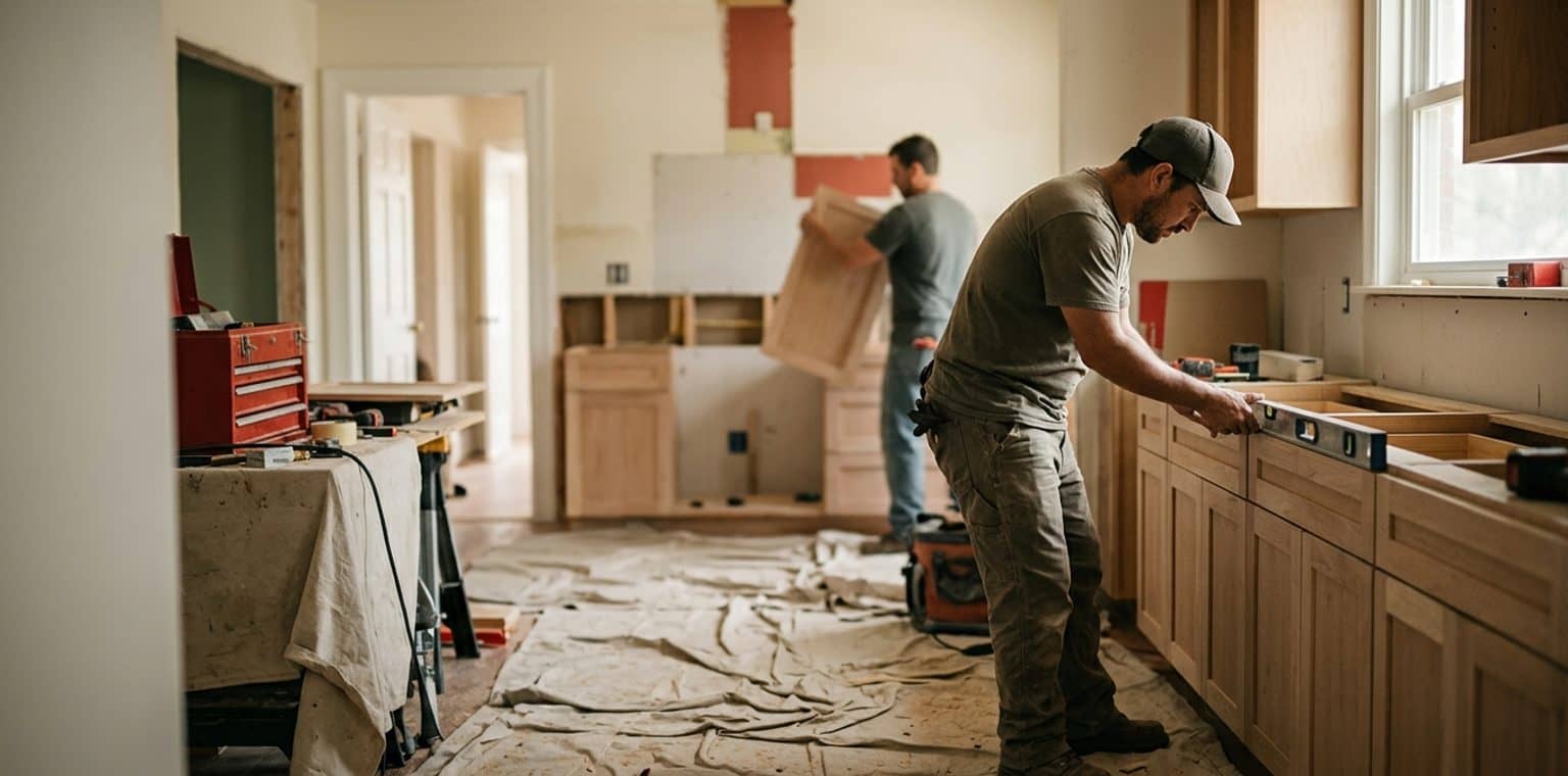 A kitchen remodeling job in San Antonio
