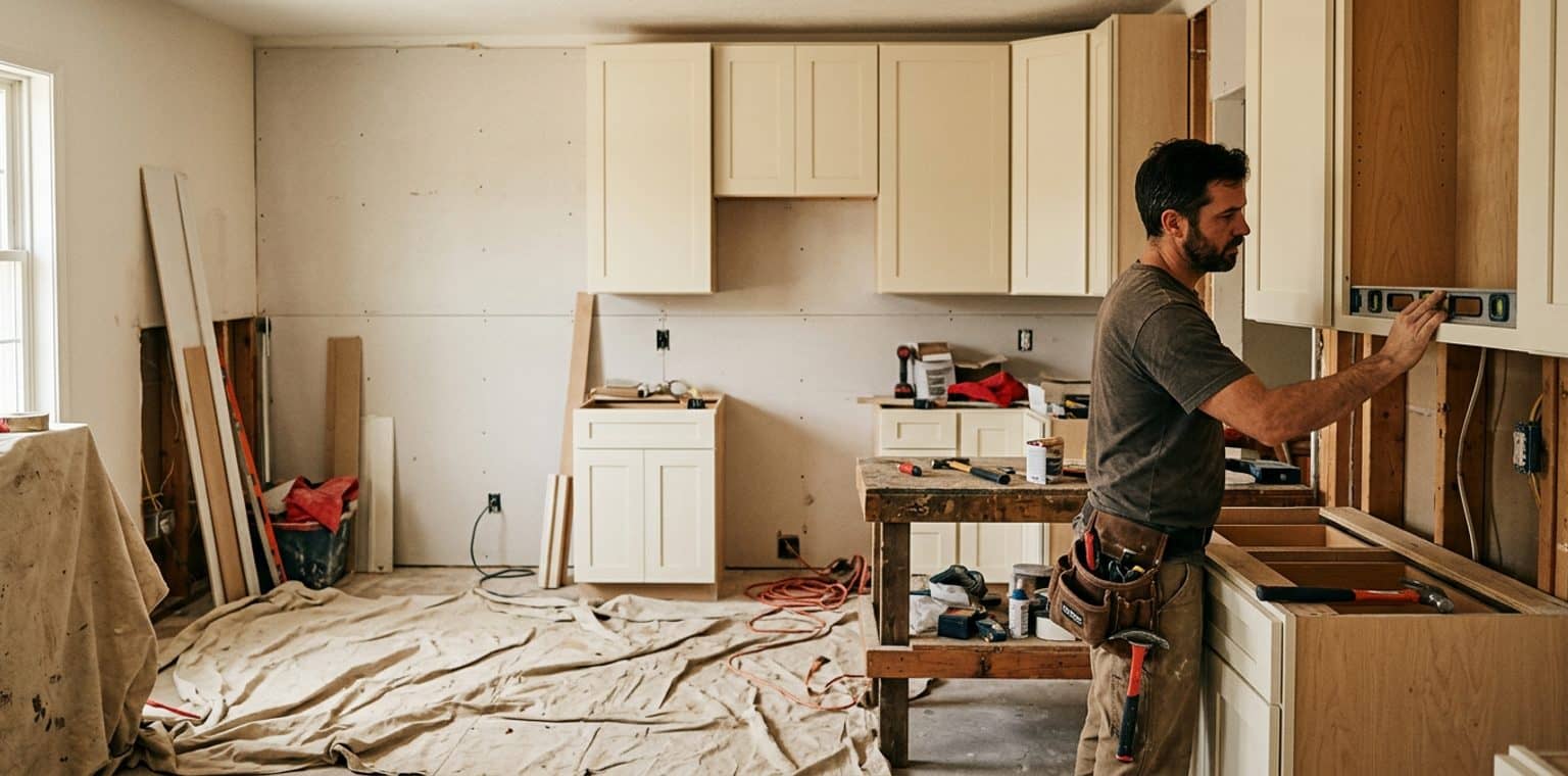 A kitchen remodeling job in Springfield