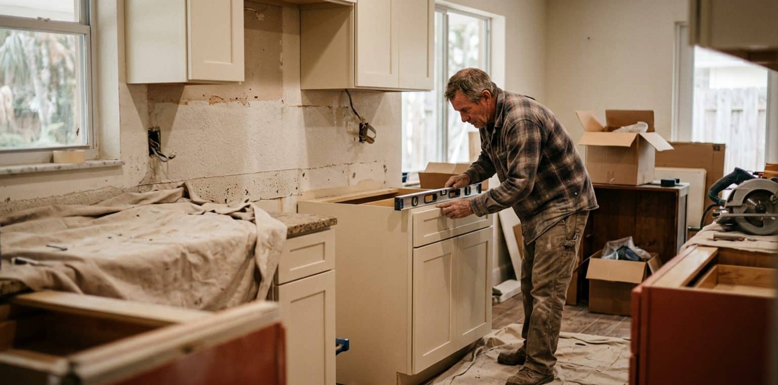A kitchen remodeling job in Tampa