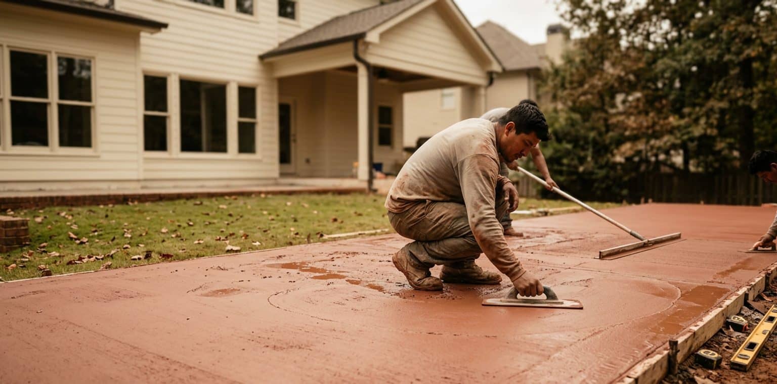 A outdoor living & hardscapes job in Atlanta
