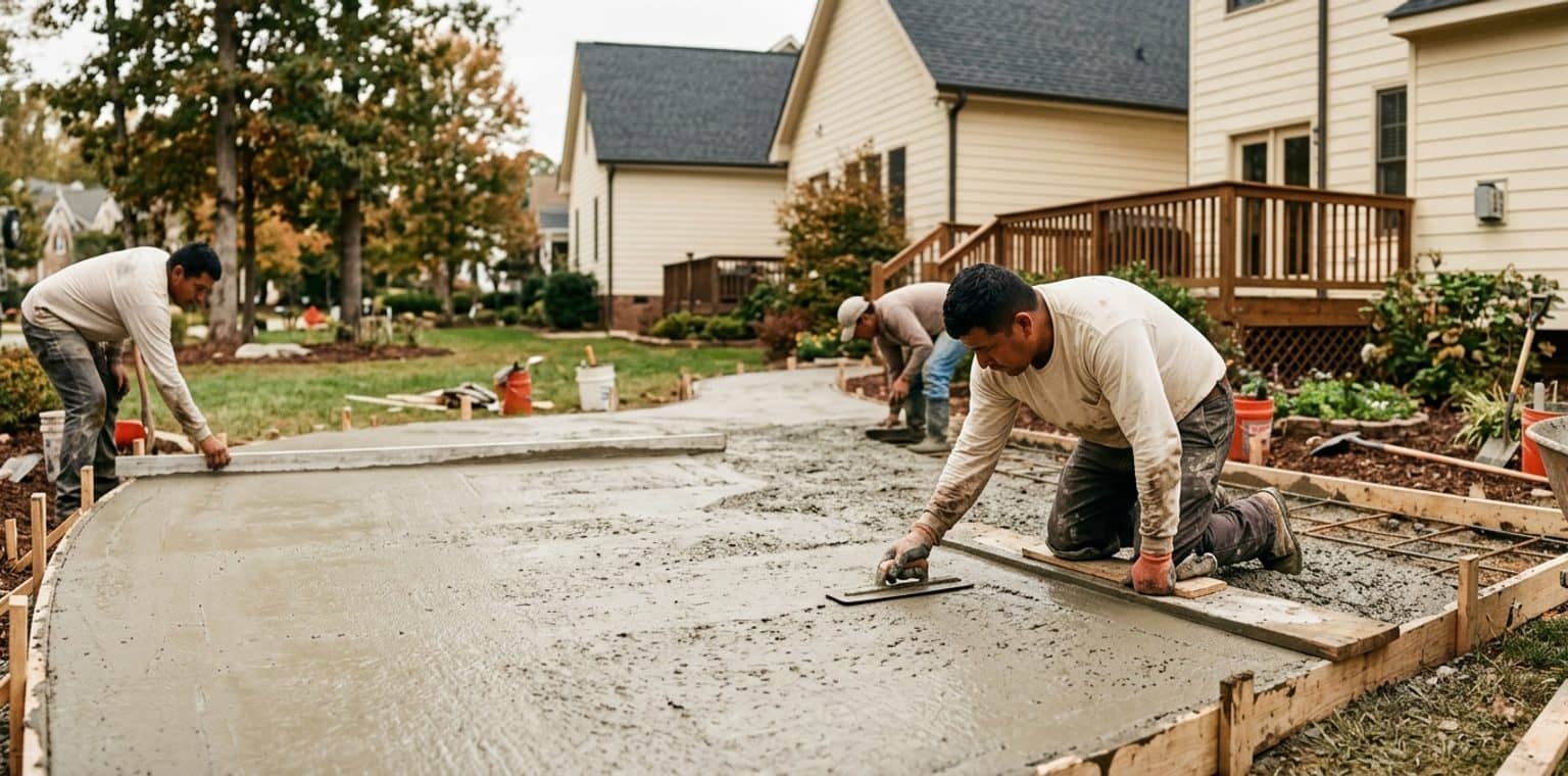 A outdoor living & hardscapes job in Charlotte