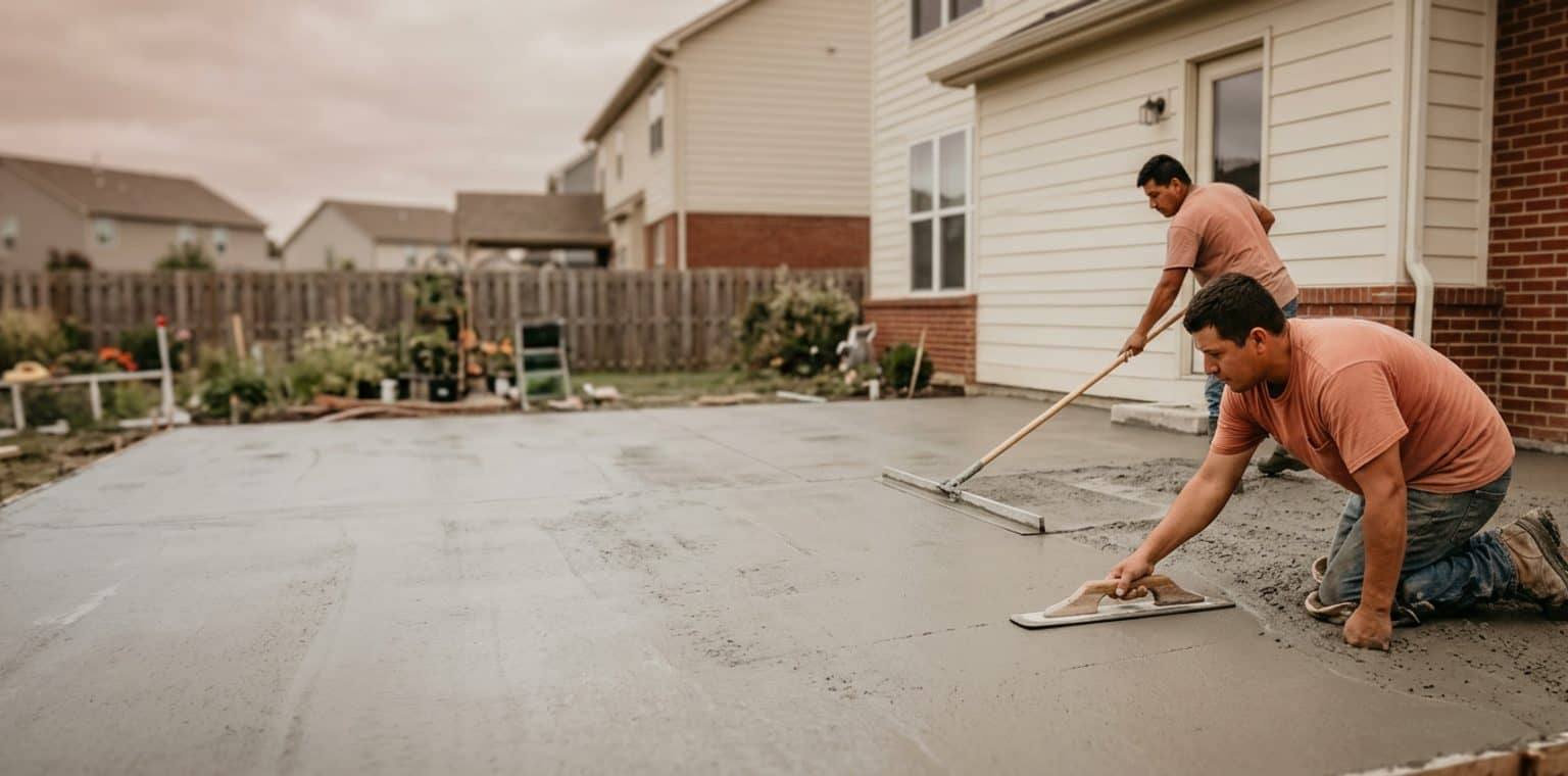 A outdoor living & hardscapes job in Columbus