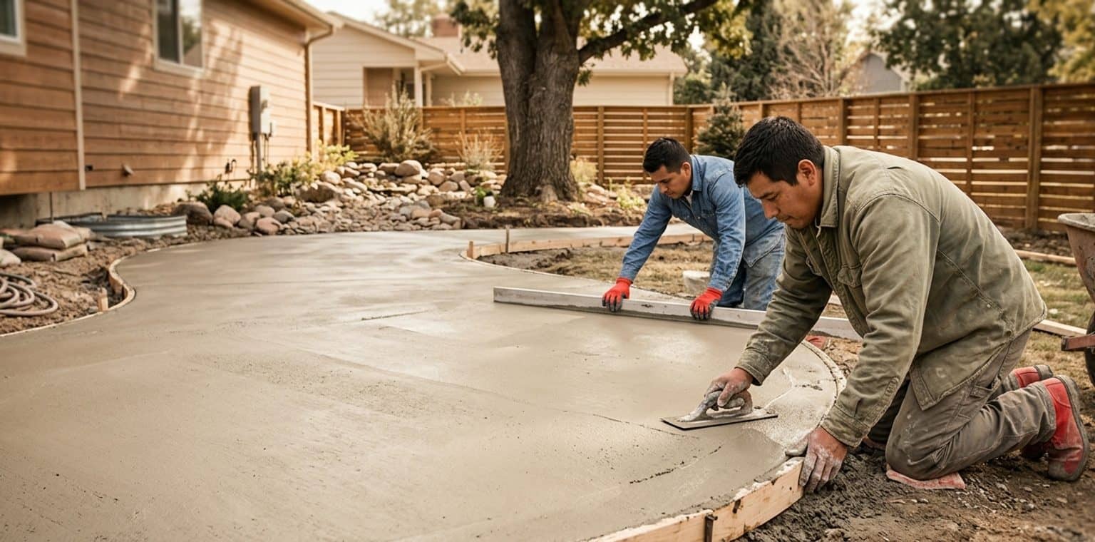 A outdoor living & hardscapes job in Denver