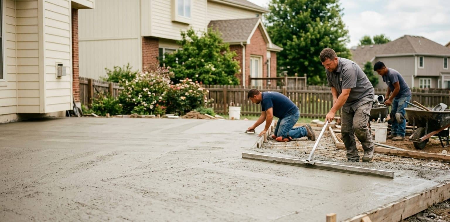 A outdoor living & hardscapes job in Kansas City