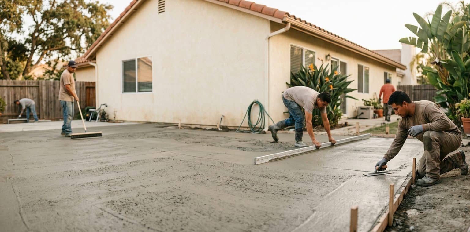A outdoor living & hardscapes job in Los Angeles