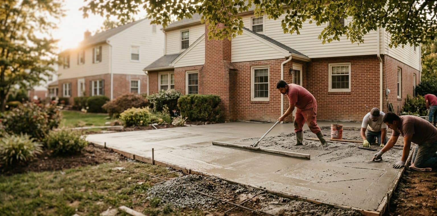 A outdoor living & hardscapes job in Philadelphia