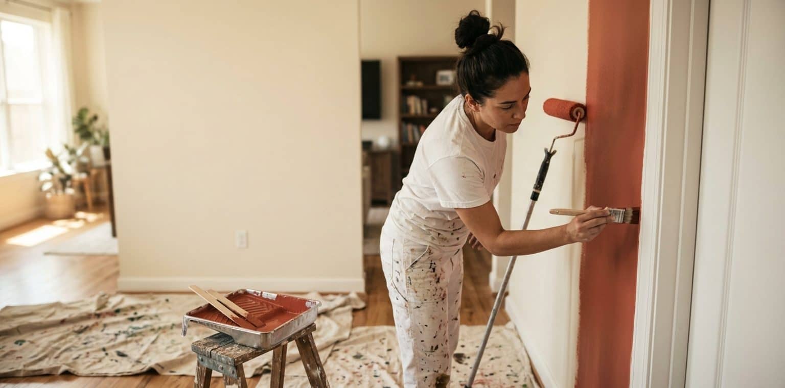A painting job in Houston