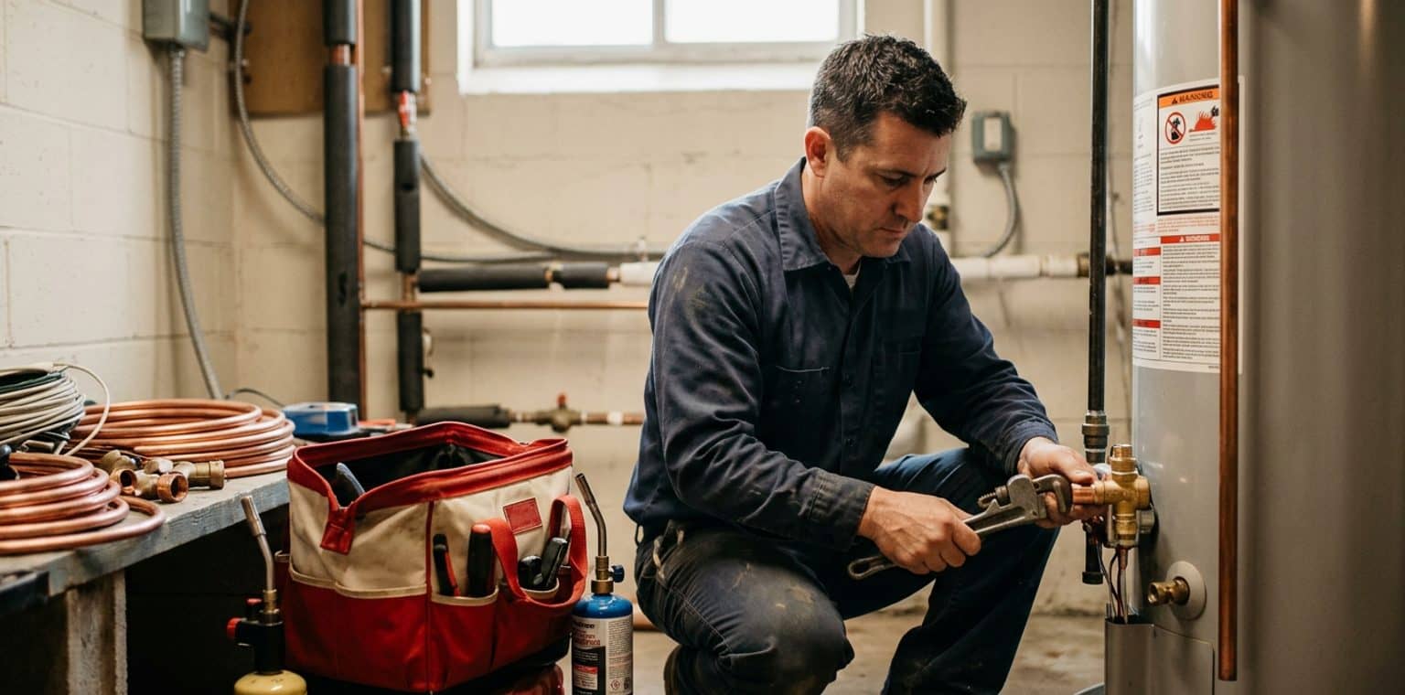 A plumbing job in Houston