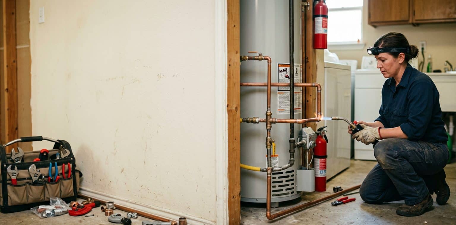A plumbing job in San Antonio