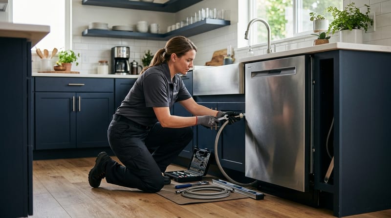 Dishwasher Installation Cost in 2026: The Machine You Buy Is the Bill, the Hookup Is the Labor