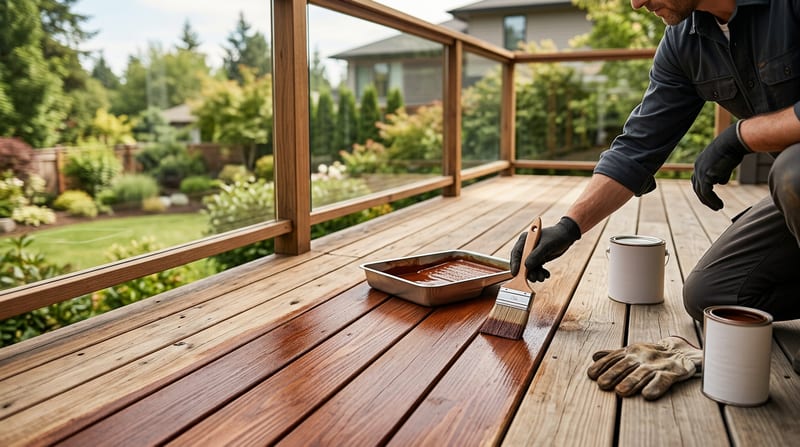 Deck Staining Cost in 2026: The Stain Does the Work